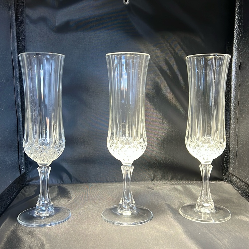 Vintage St. George Fine Leaded Crystal Champagne Flute